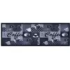 Image de vidaXL Tapis de sol de cuisine lavable Bleu café 45x150 cm