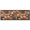 Image de Tapis de cuisine lavable Marron café 60x300 cm