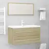 Image de vidaXL Ensemble de meubles de bain 2 pcs Chêne sonoma Aggloméré