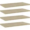 Image de vidaXL Panneau de bibliothèque 4 pcs chêne sonoma bois d’ingénierie
