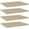 Image de vidaXL Panneau de bibliothèque 4 pcs chêne sonoma bois d’ingénierie