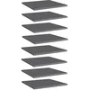 Image de Panneaux de bibliothèque 8 pcs gris brillant bois d'ingénierie