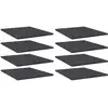 Image de vidaXL Panneaux de bibliothèque 8 pcs gris bois d’ingénierie