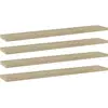 Image de vidaXL 4X Panneaux de Bibliothèque Panneaux d’Étagère à Livres Plaques d’Étagère de Rangement Mural Décoration Chêne Sonoma 60x10x1,5 cm Aggloméré
