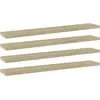 Image de vidaXL Panneau de bibliothèque 4pcs Chêne sonoma 60x10x1,5cm Aggloméré