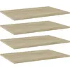 Image de vidaXL Panneau de bibliothèque 4 pcs chêne sonoma bois d’ingénierie