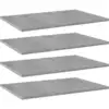 Image de vidaXL Panneaux de bibliothèque 4 pcs gris béton bois d’ingénierie