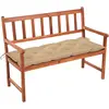 Image de vidaXL Banc de jardin avec coussin 120 cm Bois d'acacia massif