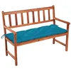 Image de vidaXL Banc de Jardin avec Coussin Banc de Patio Banc de Terrasse Meuble de Jardin Meuble d'Extérieur Parc 120 cm Bois d'Acacia Massif