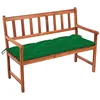 Image de vidaXL Banc de Jardin avec Coussin Banc de Patio Meuble de Jardin Meuble d'Extérieur Banc de Terrasse Parc 120 cm Bois d'Acacia Massif