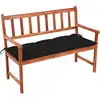 Image de vidaXL Banc de jardin avec coussin 120 cm Bois d'acacia massif