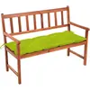 Image de vidaXL Banc de jardin avec coussin 120 cm Bois d'acacia massif
