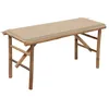 Image de vidaXL Banc de Jardin Pliable avec Coussin Banc de Patio Banc de Terrasse Meuble d'Extérieur Meuble de Jardin Arrière-Cour 118 cm Bambou