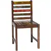 Image de vidaXL Chaises à manger lot de 2 bois de récupération solide