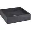 Image de vidaXL Lavabo Noir 40x40x10 cm Marbre