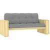 Image de vidaXL Banc de jardin avec coussins gris 179 cm Pin imprégné
