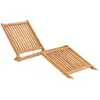 Image de vidaXL Chaise longue bois de teck solide