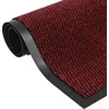 Image de vidaXL Paillasson Touffeté Antidérapant Tapis de Porte Paillasson de Bienvenue Tapis de Sol Entrée Vestiaire Intérieur 60x180 cm Rouge