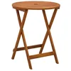 Image de Table de jardin pliable Ø60x75 cm Bois d eucalyptus solide