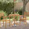 Image de vidaXL Table de jardin pliable Ø60x75 cm Bois d'eucalyptus solide