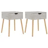 Image de Tables de chevet 2 pcs Gris béton 40x40x56 cm Bois d ingénierie