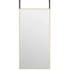 Image de vidaXL Miroir de Porte Doré 40x80 cm Verre et Aluminium