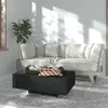 Image de vidaXL Table basse Noir 85x55x31 cm Bois d'ingénierie