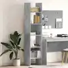 Image de vidaXL Bibliothèque Gris béton 40x35x180 cm Bois d’ingénierie