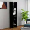 Image de vidaXL Bibliothèque Noir 40x35x180 cm Bois d’ingénierie