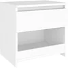 Image de Table de chevet Blanc 40x30x39 cm Aggloméré