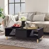 Image de vidaXL Table basse gris 103,5x60x35 cm bois d'ingénierie