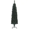 Image de Arbre de Noël artificiel mince et support 240 cm fibre optique