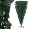 Image de vidaXL Sapin de Noël Artificiel Renversé avec Support Arbre de Noël Décoration de Noël Jardin Patio Arrière-Cour Extérieur Vert 210 cm