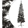 Image de Sapin de Noël étroit Noir 150 cm