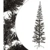Image de Sapin de Noël étroit Noir 240 cm