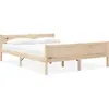 Image de vidaXL Cadre de lit sans matelas bois de pin massif 120x200 cm