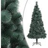 Image de Sapin de Noël artificiel avec support Vert 210 cm PET
