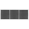 Image de vidaXL Ensemble de panneau de clôture WPC 526x186 cm Noir