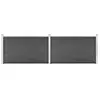 Image de vidaXL Ensemble de panneau de clôture WPC 353x105 cm Noir