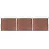 Image de vidaXL Ensemble de panneau de clôture WPC 526x146 cm Marron