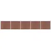 Image de vidaXL Ensemble de panneau de clôture WPC 872x146 cm Marron
