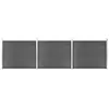 Image de vidaXL Ensemble de panneau de clôture WPC 526x146 cm Noir