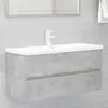 Image de vidaXL Armoire d'évier et lavabo intégré gris béton bois d'ingénierie