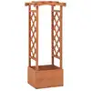 Image de vidaXL Jardinière à treillis avec arche 49x39x117 cm Bois de sapin