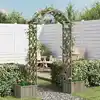 Image de vidaXL Pergola de jardin avec jardinière Gris Bois pin massif
