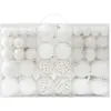 Image de Ensemble de boules de Noël 100 pcs Blanc