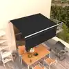 Image de vidaXL Auvent rétractable manuel avec store 3,5x2,5 m Anthracite