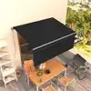 Image de vidaXL Auvent rétractable manuel avec store 3,5x2,5 m Anthracite