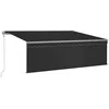 Image de Auvent automatique rétractable avec store 4x3 m Anthracite