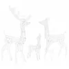 Image de vidaXL Famille de Rennes de Décoration Rennes Lumineux Décoration de Noël Jardin Patio Arrière-Cour Extérieur Intérieur Acrylique 300 LED Colorées
